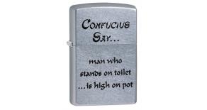 28459 Confucius - Зажигалка ZIPPO